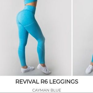 Alphalete Revival R6 Leggings Cayman Blue